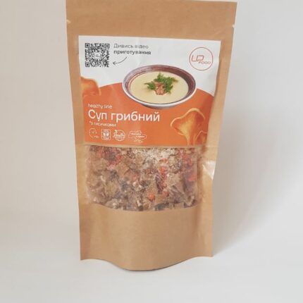 Грибний суп Upfood з кус-кусом та лисичками (суха суміш) на 1 літр
