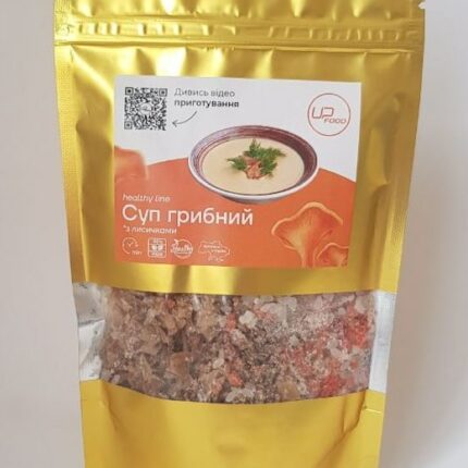 Суп грибний Upfood з рисом та лисичками (суха суміш) 2 літри