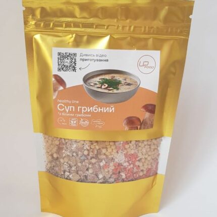 Суп грибний Upfood з рисом та білими грибами (суха суміш) 2 літри
