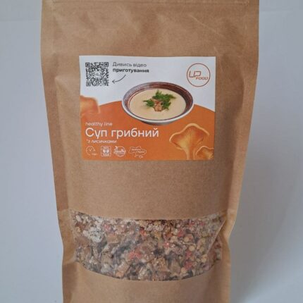 Суп грибний Upfood з рисом та лисичками (суха суміш) 3 літри