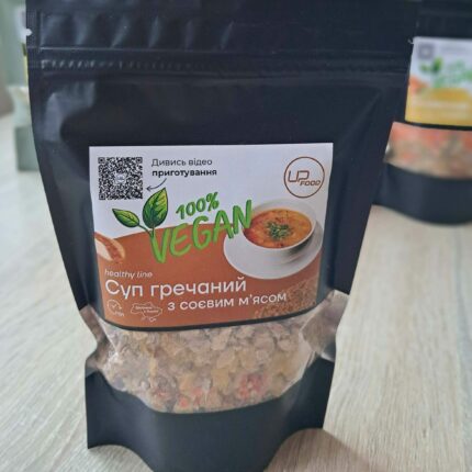Суп Гречаний Upfood суха суміш ВЕГАН 2 літри